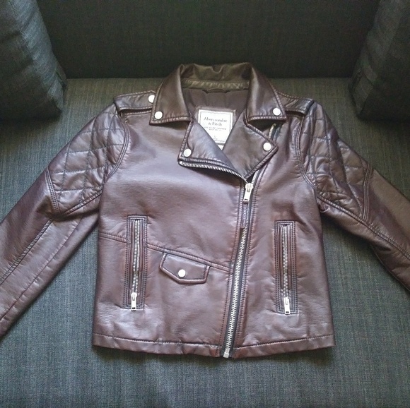 Brand New Vegan Leather Moto Jacket by Abrecombie - Picture 2 of 3